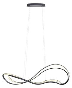 Redo Závěsné LED svítidlo TEMPEST, 58W, š. 1150 mm Barva: Černá