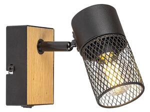Rabalux 71151 - Nástěnné bodové svítidlo METTA 1xE14/40W/230V dub