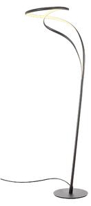 Redo Stojací LED lampa TEMPEST, 30W, v. 160 cm Barva: Černá