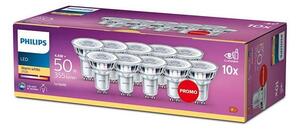 SADA 10x LED Žárovka Philips GU10/4,6W/230V 2700K