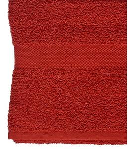 Berilo Ručník na toaletu 90 x 150 cm Cihlově červená barva (3 kusů)