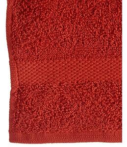Berilo Ručník na toaletu Cihlově červená barva 30 x 50 cm (12 kusů)