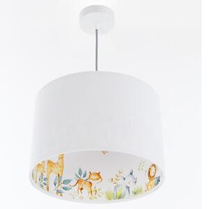 Dětský lustr na lanku SWEET DREAMS 1xE27/60W/230V pr. 30 cm