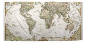 Sablio Ručník Mapa světa - 30x50 cm