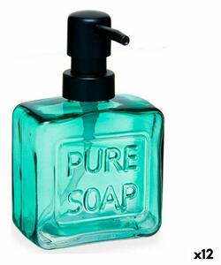 3992 Dávkovač mýdla Pure Soap 250 ml Sklo Zelená Plastické (12 kusů)