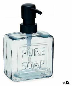 3992 Dávkovač mýdla Pure Soap 250 ml Sklo Černý Plastické (12 kusů)