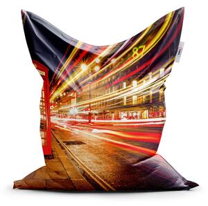 Sablio Sedací vak Classic Noční Londýn - 150x100 cm