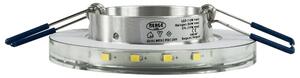 BERGE Podhledové bodové svítidlo BRG71024 nevýklopné - GU10 - kulaté + svítící LED pásek 3W studená bílá