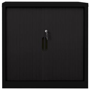 Skříň s posuvnými dveřmi černá 90 x 40 x 90 cm ocel
