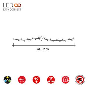 LED řetězová světla EDM Easy-Connect Vícebarevný (4 m)