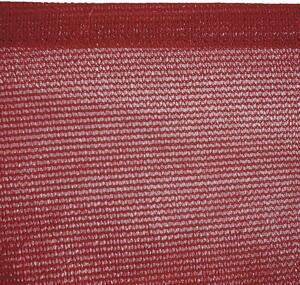 BigBuy Home Stínící plachty Markýza Tmavočervený Polyetylen 350 x 350 x 0,5 cm