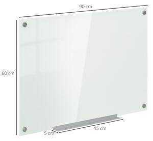 Vinsetto Skleněná popisovací tabule magnetická, 90 x 60 cm