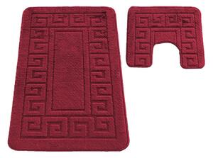 Sada koupelnových koberečků Montana Ethnic Barn Red