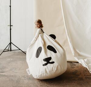 Dětský sedací vak Bini Panda Original Design vaku: Double padas - oboustranné černé pandy