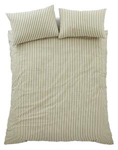 Zelené povlečení na jednolůžko 135x200 cm Cotton Rich Woven Stripe – Pineapple Elephant