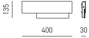 Gea Luce DOHA A P A - LED Nástěnné svítidlo DOHA LED/15W/230V 40 cm chrom