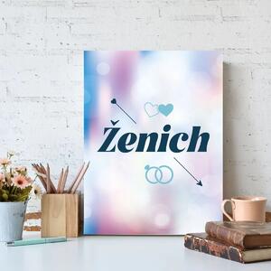 Sablio Dárková cedulka Ženich šíp: 30x40 cm