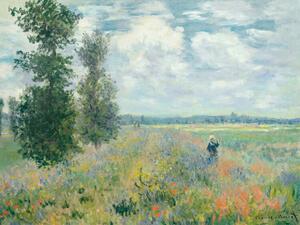 Obrazová reprodukce Poppy Fields near Argenteuil - Claude Monet