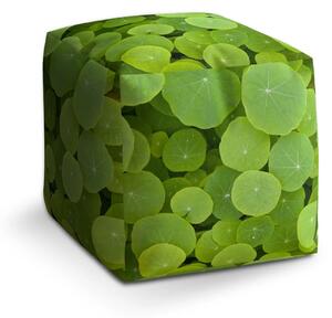 Sablio Taburet Cube Listy leknínu - 40x40x40 cm