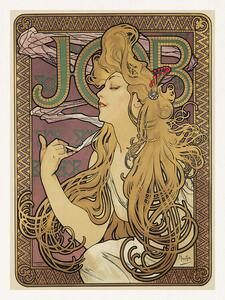 Obrazová reprodukce Job, Cigarette Paper Advert (Vintage Art Nouveau) - Alfons / Alphonse Mucha