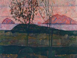 Obrazová reprodukce Setting Sun (Distressed Sunset) - Egon Schiele
