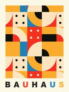 Obrazová reprodukce Original Bauhaus (No.3) in Red & Yellow