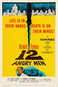 Obrazová reprodukce 12 Angry Men (Vintage Cinema / Retro Movie Theatre Poster / Iconic Film Advert)
