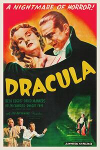 Obrazová reprodukce Dracula (Vintage Cinema / Retro Movie Theatre Poster / Horror & Sci-Fi)