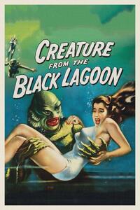 Obrazová reprodukce Creature from the Black Lagoon (Vintage Cinema / Retro Movie Theatre Poster / Horror & Sci-Fi)