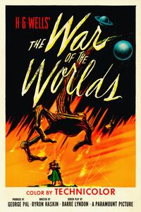 Obrazová reprodukce The War of the Worlds, H.G. Wells (Vintage Cinema / Retro Movie Theatre Poster / Iconic Film Advert)