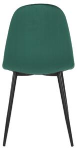Jídelní židle LUISA zelená/černá