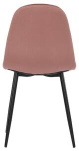 Jídelní židle LUISA růžová/černá
