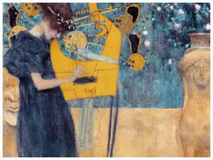 Obrazová reprodukce The Music (Female Portrait) - Gustav Klimt