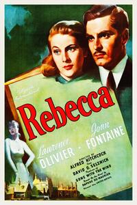 Obrazová reprodukce Rebecca / Alfred Hitchcock (Retro Cinema / Movie Poster)