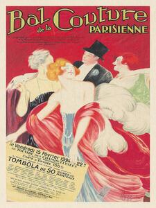 Obrazová reprodukce Bal de la Couture Parisienne (Vintage Fashion Ad) - Leonetto Cappiello