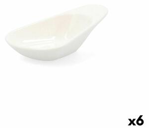 Podnos na aperitivy Quid Select Keramický Bílý 10,5 cm (6 kusů) (Pack 6x)