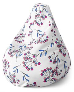Sablio Sedací vak Pear Jeřabiny - 70 x 95 x 15 cm