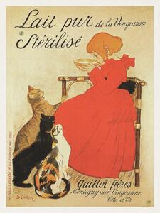 Obrazová reprodukce Lait pur Stérilisé (French Cat Poster) - Théophile Steinlen