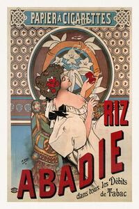 Obrazová reprodukce Riz Abadie (Vintage Art Nouveau Cigarette Advert) - Alfons / Alphonse Mucha