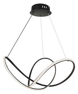 LED Stmívatelný lustr na lanku LED/50W/230V 3000K černá