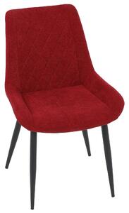Jídelní židle NICOLETTE červená/černá