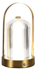 LED Stmívatelná stolní lampa LED/1W/5V 3000-6000K 1800 mAh zlatá