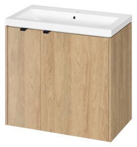 Cersanit Ovida umyvadla se skříňkou 80 cm dub S4047-006
