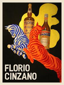 Obrazová reprodukce Florio Cinzano (Vintage Bar Ad) - Leonetto Cappiello