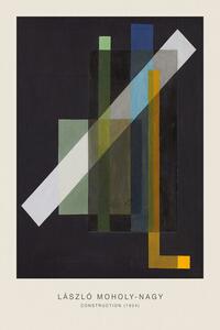 Obrazová reprodukce Construction (Original Bauhaus in Black, 1924) - Laszlo / László Maholy-Nagy
