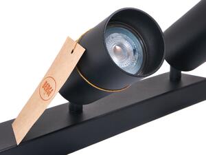 BERGE Stropní bodové svítidlo LED VIKI-L 6x GU10 černé + 6x LED žárovka