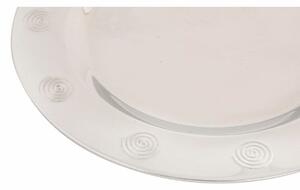 Mělký talíř DKD Home Decor Nerezová ocel Plastické Stříbřitý 30 x 30 x 0,5 cm