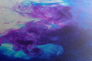 Obraz inkoust v modro-fialových odstínech