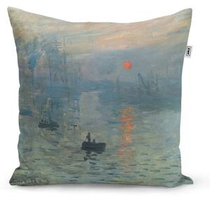 Sablio Polštář Imprese, východ slunce - Claude Monet - 40x40 cm