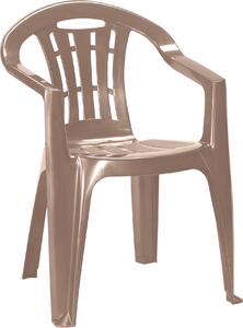 Keter Mallorca Stohovatelná židle, 58 × 56 × 79 cm, plast, cappucino